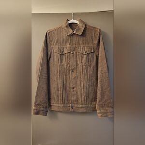 Orisue Men's Denim Brown Jacket Small